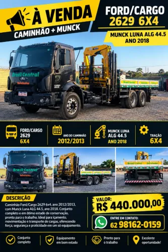 FORD/CARGO 2629 6X4 + MUNCK LUNA ALG 44.5