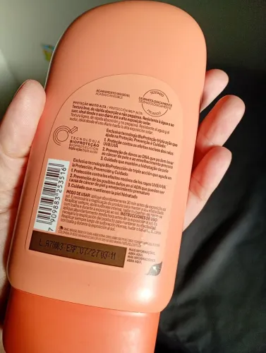 Protetor solar natura 70fps novo lacrado corpo e rosto