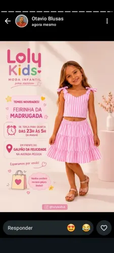 Roupas infantis feminina