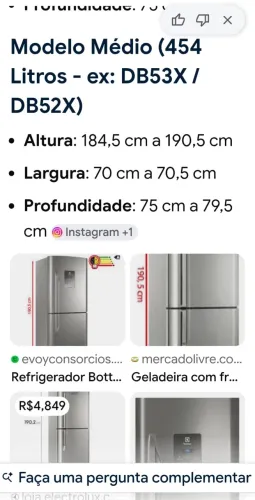 Geladeira Electrolux