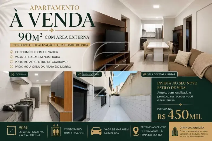 Imóvel para venda tem 90 metros quadrados com 2 quartos em Muquiçaba - Guarapari - ES