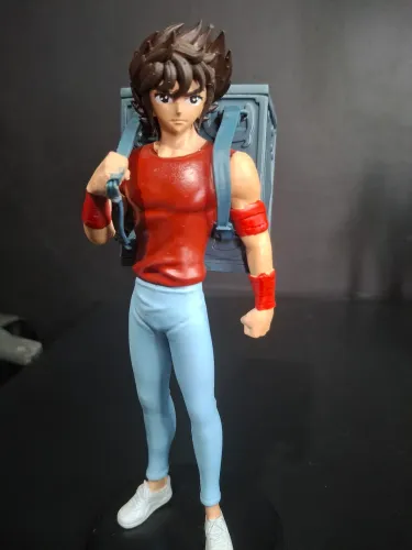 Seiya de pegasus versão casual compativel com escala de cloth myth ex ou 1.0
