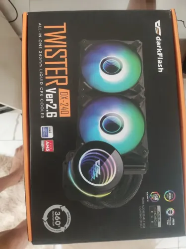 Water Cooler, Aigo Darkflash, Twister, Dx240mm, V2, A-rgb
