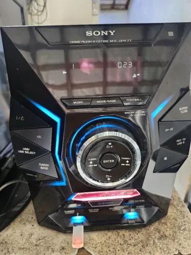 System Sony gpx77 sem as caixas funcionando perfeitamente acompanha conector 