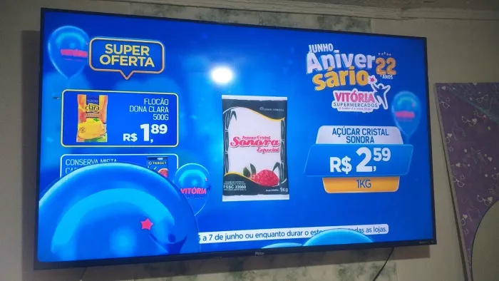 Tv smart de 55 polegadas marca philco