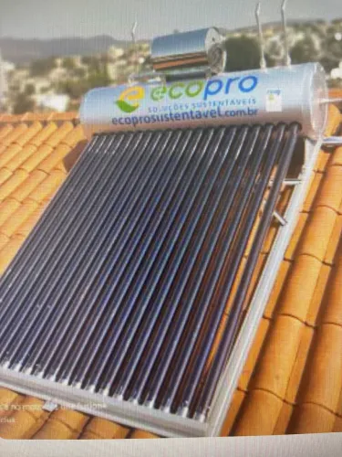 Aquecedor solar a vácuo acoplado 20 tubos