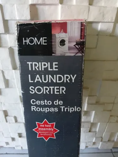 Cesto de Roupa Triplo