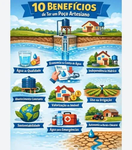 Poço artesiano manual o melhor preço da cidade