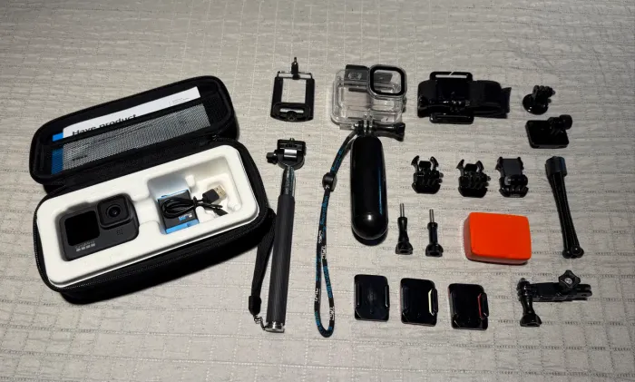 Câmera Go Pro Hero 9 Black com muitos acessórios 