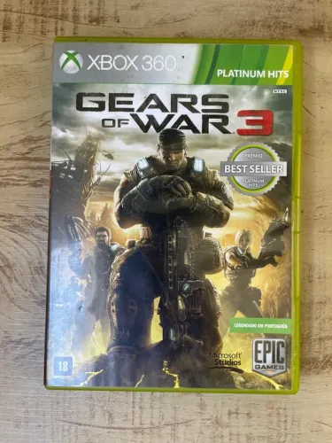 Jogo Exclusivo (Original) Xbox 360 Gears of war 3 original