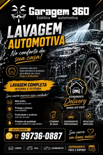 Lavagem no conforto da sua casa 