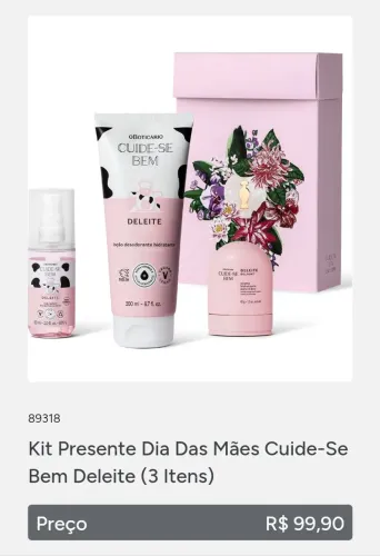 Kit Deleite- O boticário