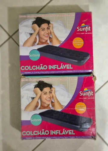 Colchão inflável + bomba ar