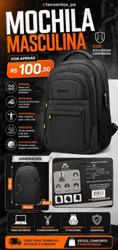 Mochila Masculina