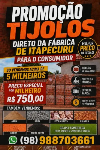 Tijolos de itapecuru promocional