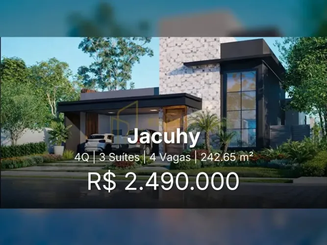 Jacuhy: Casa contemporânea em condomínio, perfeita para sua família!