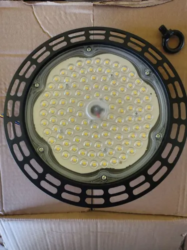 Kit 12 refletores Granfei galpão led 100W Higbay redondo 6500k