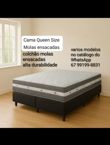 Cama Queen size molas novo Garantia preço de fábrica hoje