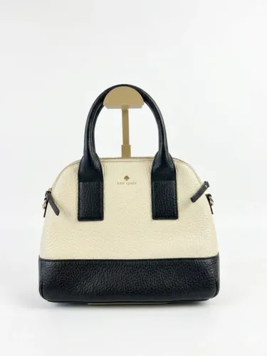 ? Bolsa Kate Spade Original Bicolor - Preto e Off White