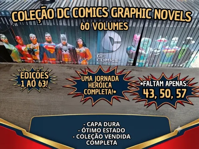 Coleção DC Comics - Graphic Novels | 60 Volumes | Excelente Estado
