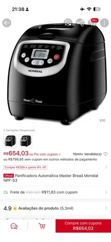 Panificadora Automática 