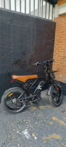 Bicicleta Elétrica H9 1000W Suspensão Dianteira e Traseira