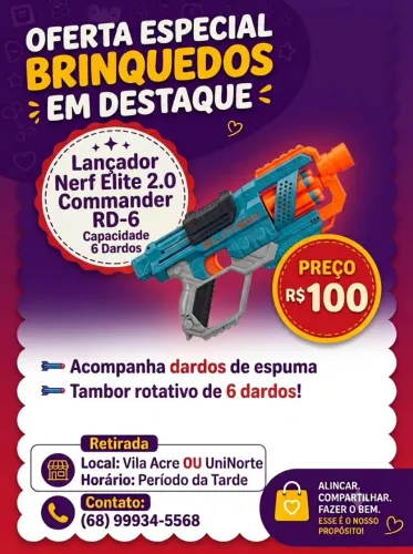 Nerf Elite 2.0 Commander RD-6 + Dardos