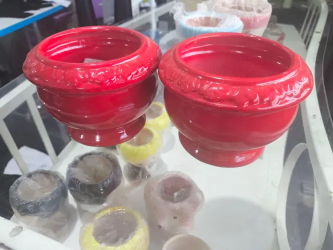 Par de vasos decorativo