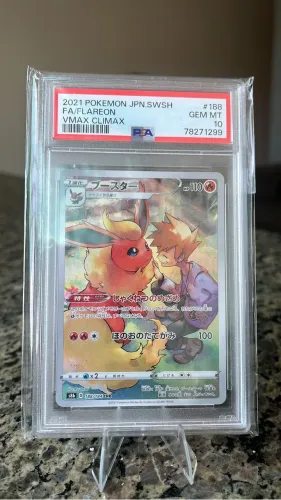 Carta Pokémon japonesa Flareon PSA10