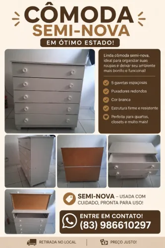 Vende-se Cômoda Semi-nova
