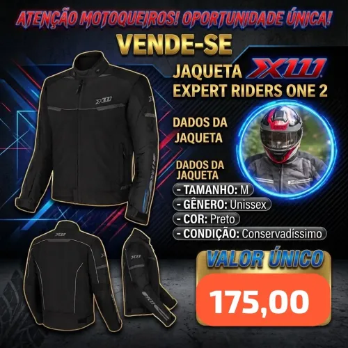 Jaqueta X11 EXPERT RIDERS ONE 2 unissex TAM: M