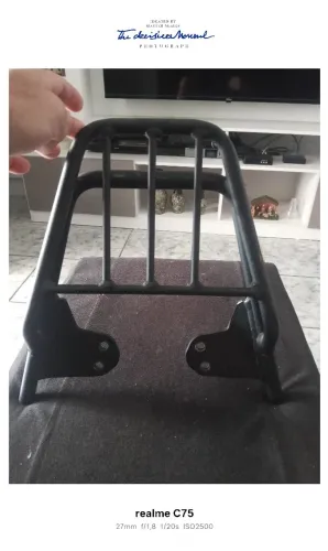 Suporte Chapam para bagageiro de Moto