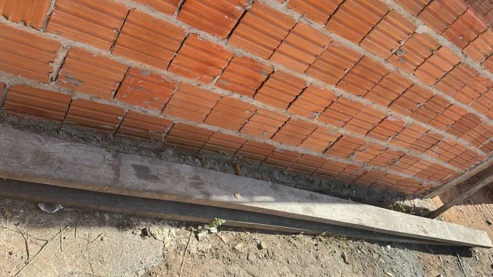 Telha caibro e coluna
