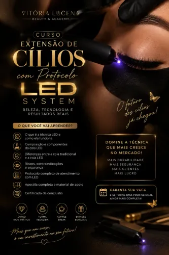 CURSO CÍLIOS TECNOLOGIA LED SYSTEM