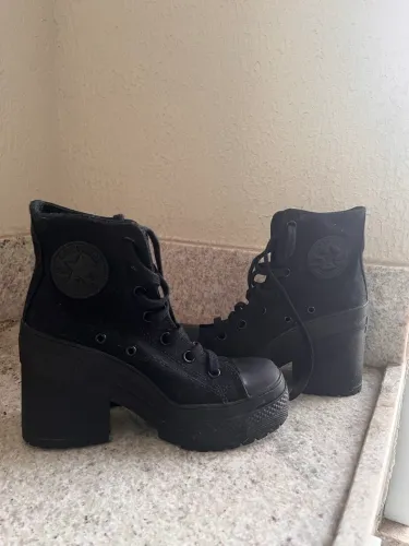 tênis converse chuck 70 de luxe heel preto