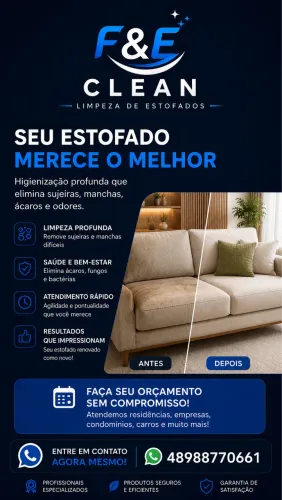 HIGIENIZAÇÃO DE ESTOFADOS