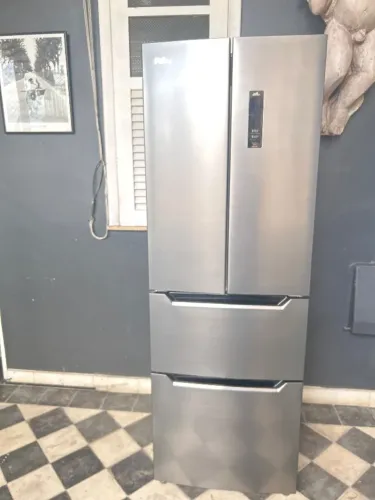 Geladeira French Door 4 Portas Inverse Inox Com Freezer Duplo