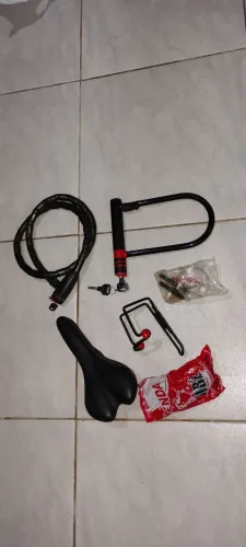 Kit trava corrente + peças bicicleta