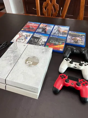 Ps4 500gb + 3 controles + 7 jogos