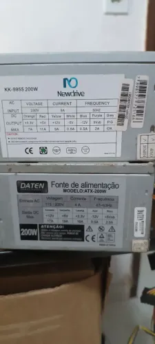 2 fonte ATX 200w Funcionando (leia)