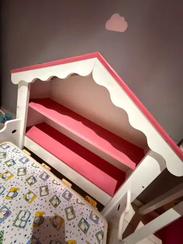 Cama Infantil + Colchão + Casinha