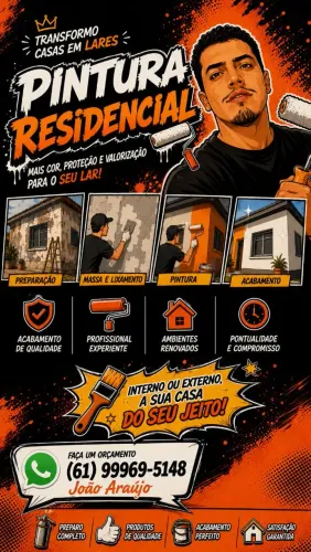? Pintura e Repintura de Casas e Apartamentos - Qualidade com Preço Justo!