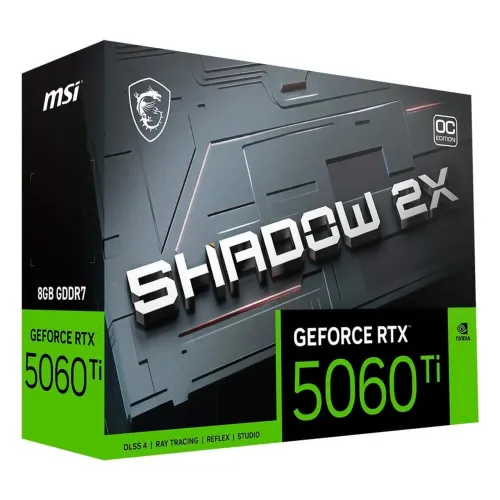 Placa de Vídeo RTX 5060 Ti 8GB GDDR7 MSI Shadow 2X OC