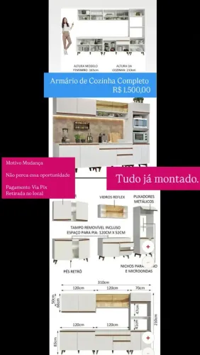 Armário de Cozinha Completo