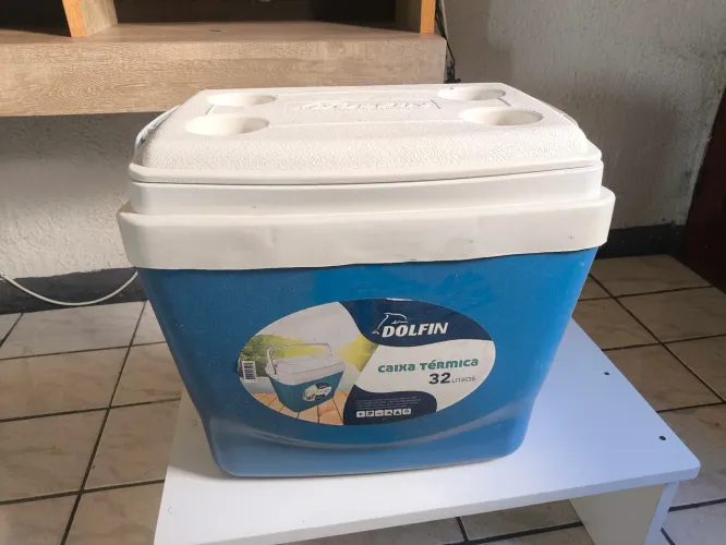 Caixa Térmica 32 litros com Kit 12 Gelos Gel