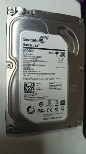 HD Seagate Barracuda 2TB SATA III 7200RPM ST2000DM001 Saúde 100%