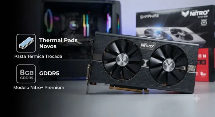 Sapphire RX 580 8GB Nitro+ (Modelo Original 2304SP) | Revisada