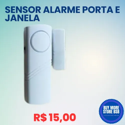 Alarme Sensor Magnetico Anti Roubo Simples para Porta/Gaveta/Armarios
