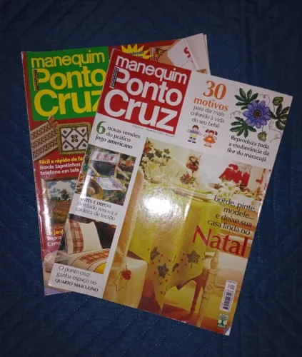 Revistas antigas bordado