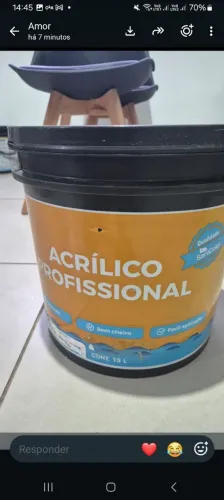 Tinta 15 litros da cor cinza profissional